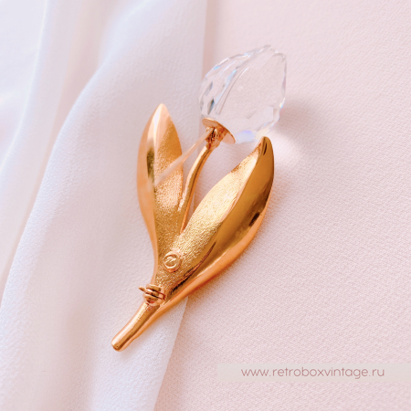 SWAROVSKI Брошь "Хрустальный тюльпан" Коллекция Crystal Memories