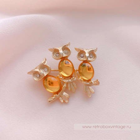 JJ/JONET JEWELRY Брошь «Солнечные совушки» JJ/JONET JEWELRY Брошь «Солнечные совушки»