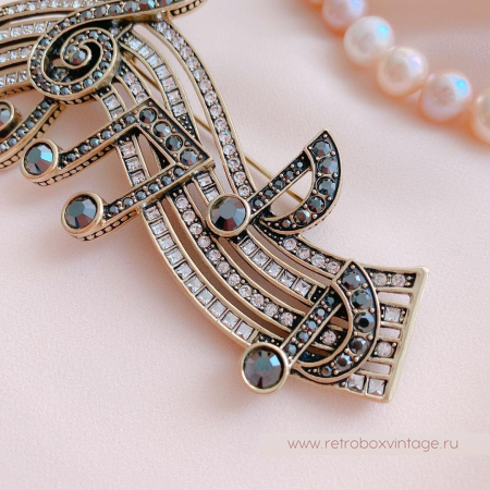 HEIDI DAUS Брошь «Музыка души: ноты»