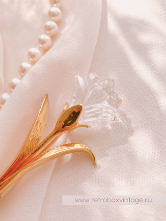 SWAROVSKI Брошь "Хрустальная лилия" Коллекция Crystal Memories