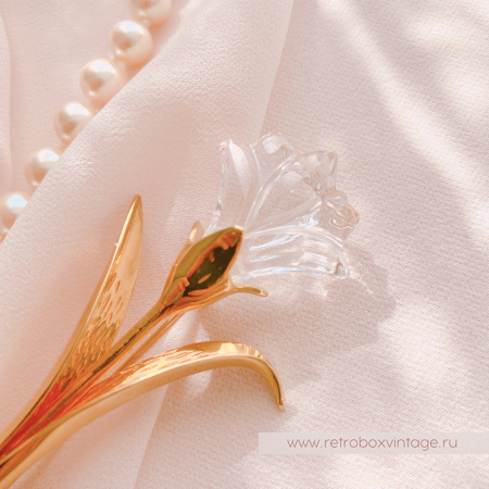 SWAROVSKI Брошь "Хрустальная лилия" Коллекция Crystal Memories
