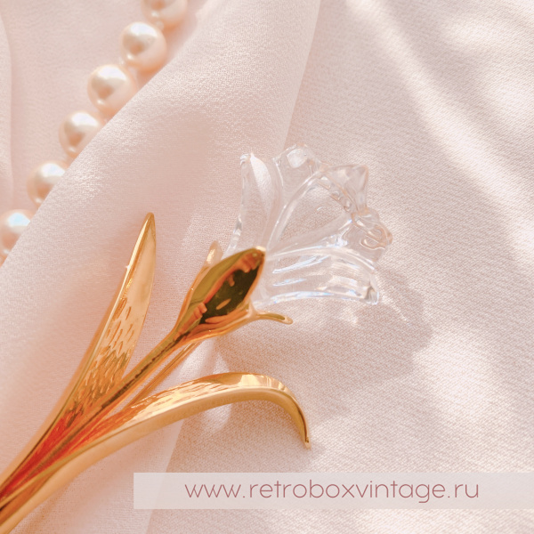 SWAROVSKI Брошь "Хрустальная лилия" Коллекция Crystal Memories