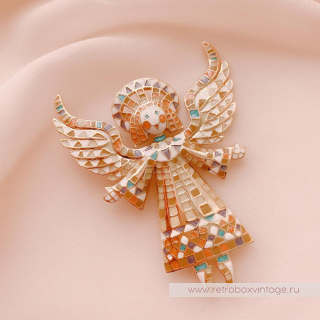 BOB MACKIE Брошь «Мозаичный ангел-хранитель» BOB MACKIE Брошь «Мозаичный ангел-хранитель»