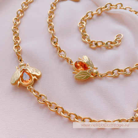 JOAN RIVERS Ожерелье «Сладость меда с пчелками»