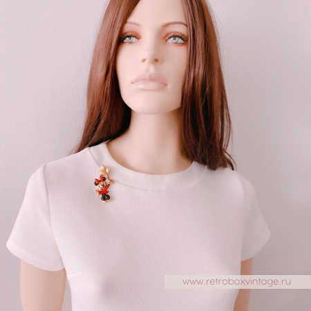 NAPIER / DISNEY Брошь «Минни Маус с шарами»