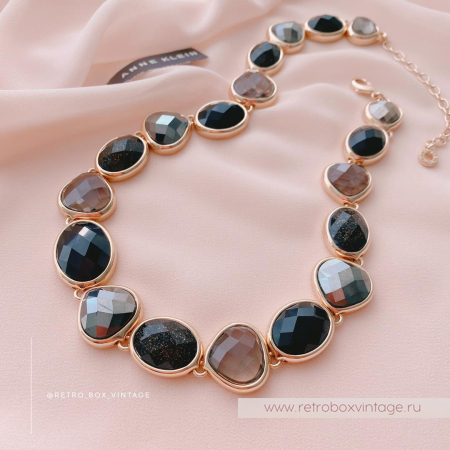ANNE KLEIN Ожерелье «Морские камушки: сила ночи»