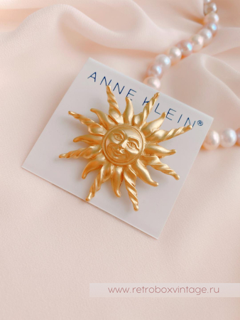 ANNE KLEIN Брошь «Солнышко»
