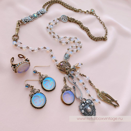 SWEET ROMANCE Кольцо «Лунная соната: бронза»