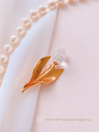 SWAROVSKI Брошь "Хрустальный тюльпан малый" Коллекция Crystal Memories