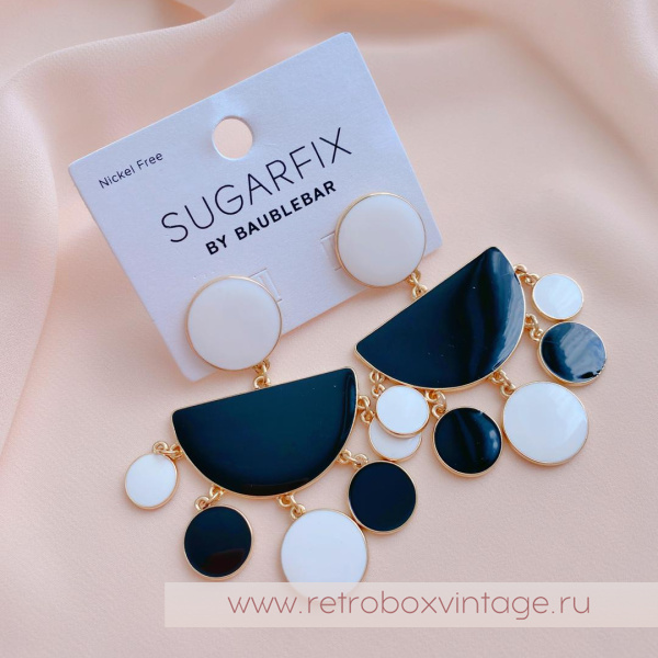 SUGARFIX by BaubleBar Серьги «Черно-белое кино» SUGARFIX by BaubleBar Серьги «Черно-белое кино»