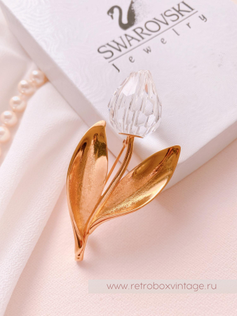 SWAROVSKI Брошь "Хрустальный тюльпан" Коллекция Crystal Memories