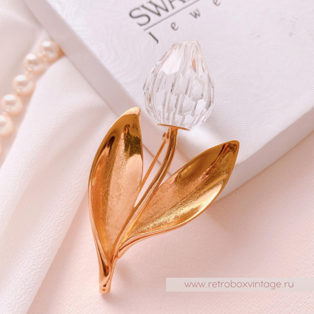 SWAROVSKI Брошь "Хрустальный тюльпан" Коллекция Crystal Memories