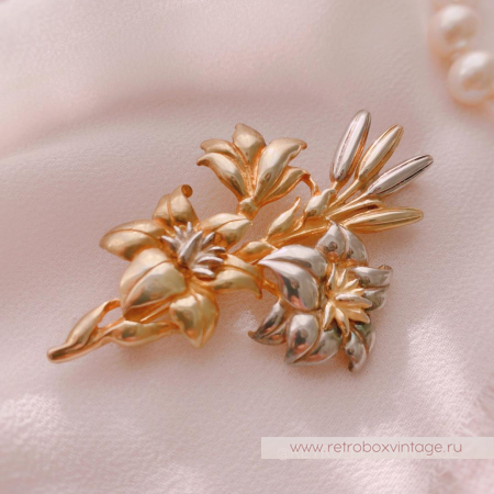 MMA Брошь-кулон «Букет лилий»