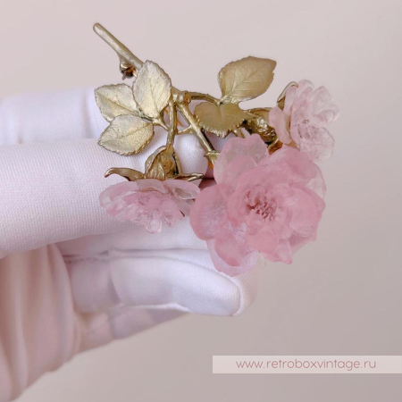 MICHAEL MICHAUD Брошь «Цветущая роза»