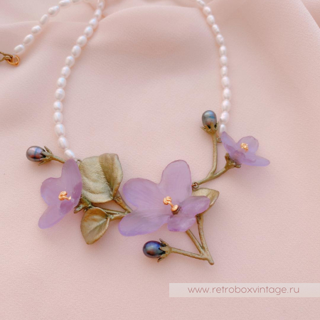 MICHAEL MICHAUD Колье «Нежные фиалки» коллекция African violet