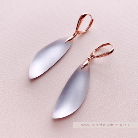 ALEXIS BITTAR Серьги «Легче перышка: бежевые в розовом золоте» ALEXIS BITTAR Серьги «Легче перышка: бежевые в розовом золоте»