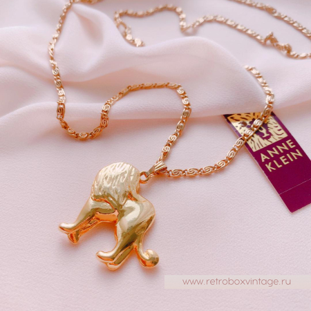 ANNE KLEIN Кулон на цепочке «Золотой лев»