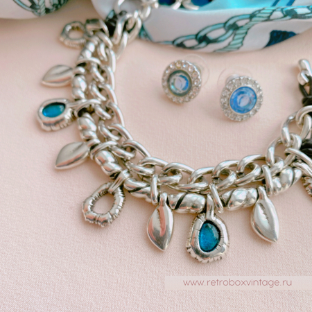 CICLON Браслет-цепь «Дыхание океана» Lobella муранское стекло