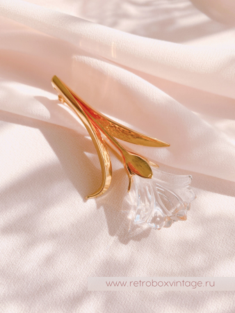 SWAROVSKI Брошь "Хрустальная лилия" Коллекция Crystal Memories
