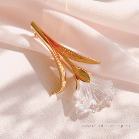 SWAROVSKI Брошь "Хрустальная лилия" Коллекция Crystal Memories