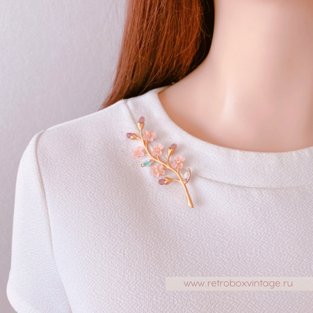 AVON SP Брошь "Веточка сакуры"
