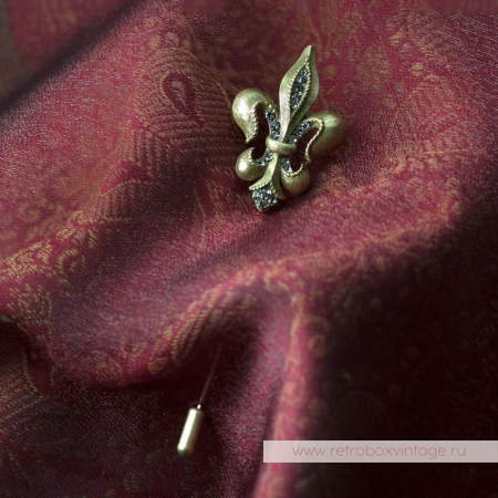 SWEET ROMANCE Брошь-стик «Флер де лис — королевская лилия: бронза»
