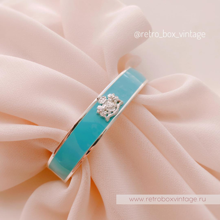 LAUREN RALPH LAUREN Браслет обод «Бирюза с гербом узкий»