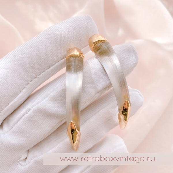 ALEXIS BITTAR Серьги "Клыки: белый снег" ALEXIS BITTAR Серьги "Клыки: белый снег"