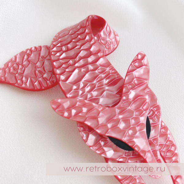 LEE STEIN Брошь «Розовая лиса»