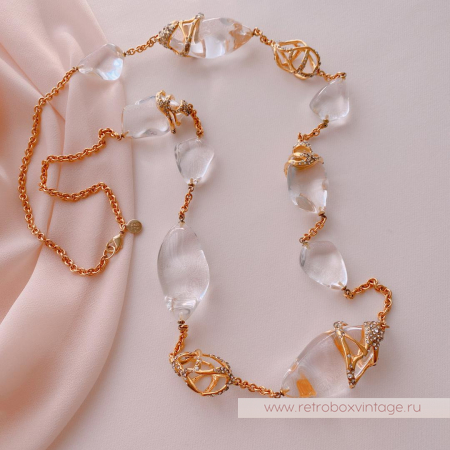 ALEXIS BITTAR Ожерелье длинное «Льдинки на солнце»