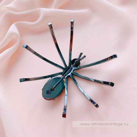 BUTTLER AND WILSON Брошь «Дымчатый паучок на удачу»