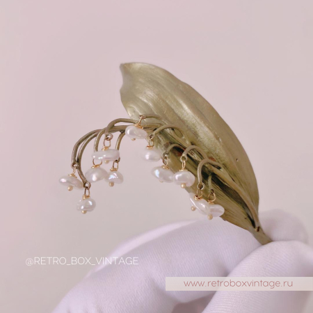 MICHAEL MICHAUD Брошь «Трепещущий майский ландыш»