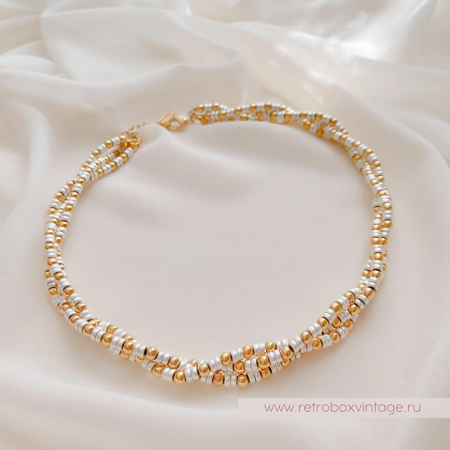 NAPIER Ожерелье-бусы «Очарование в три ряда»