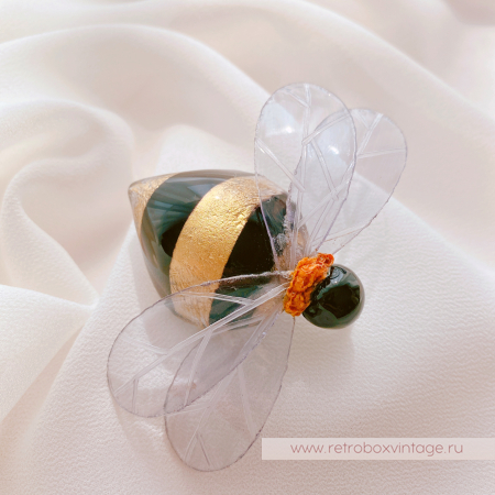 CILEA PARIS Брошь "Золотой шмель: средний» /  Коллекция "Пчелы"