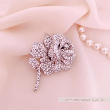 NOLAN MILLER Брошь «Кристальная роза»