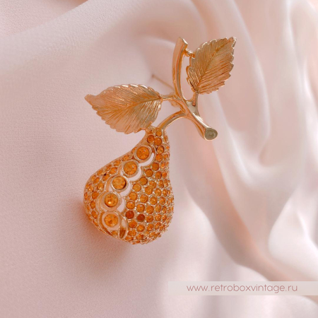 NAPIER Брошь «Золотистая груша»