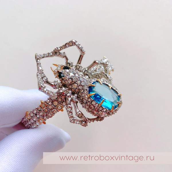 ALEXIS BITTAR Браслет «Голубой кристальный паучок» ALEXIS BITTAR Браслет «Голубой кристальный паучок»