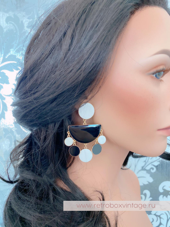 SUGARFIX by BaubleBar Серьги «Черно-белое кино»