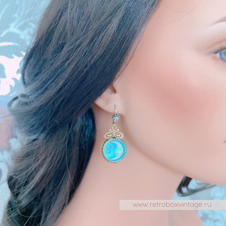 SWEET ROMANCE Серьги «Лунная соната: бронза»