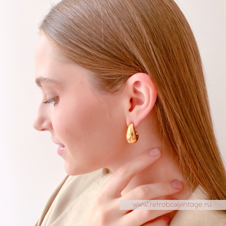 TALBOTS Серьги "Золотые капли"