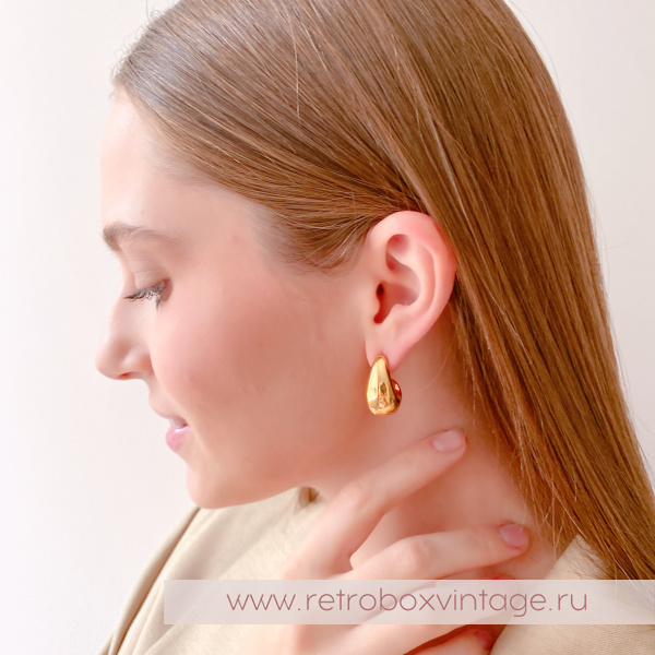 TALBOTS Серьги "Золотые капли"