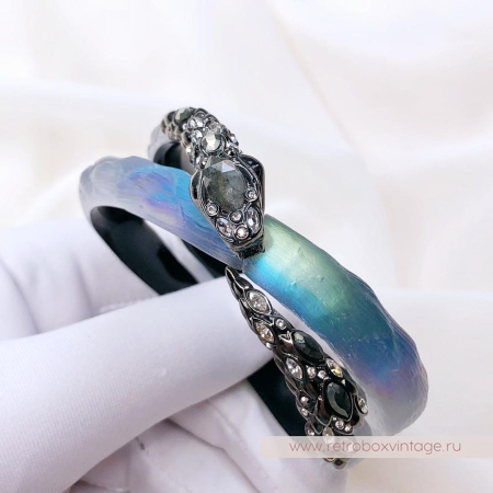 ALEXIS BITTAR Браслет "Магическая имперская змея" Коллекция IMPERIAL NOIR