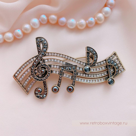 HEIDI DAUS Брошь «Музыка души: ноты»