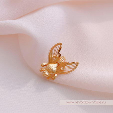 MONET Пара брошей «Воздушные пчелы»