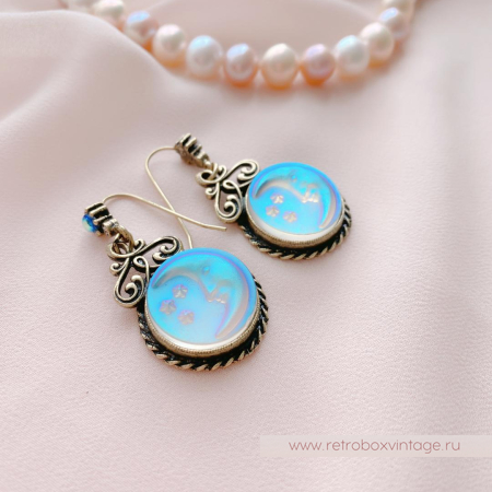 SWEET ROMANCE Серьги «Лунная соната: бронза»