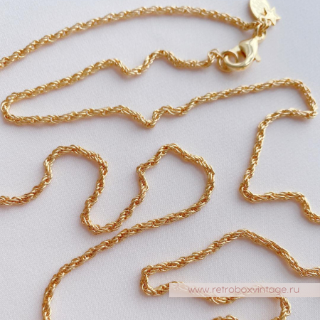 KIRKS FOLLY Кулон-локет на цепочке «Лунный свет: светлая в золоте»