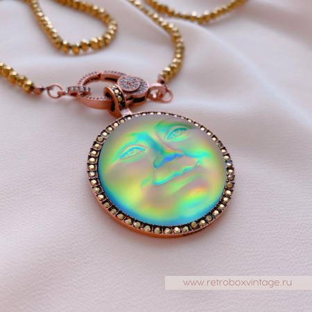 KIRKS FOLLY Кольцо «Лунная нимфа: хамелеон радуга»