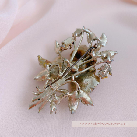 EXQUISITE Брошь «Букет фиалок большой»