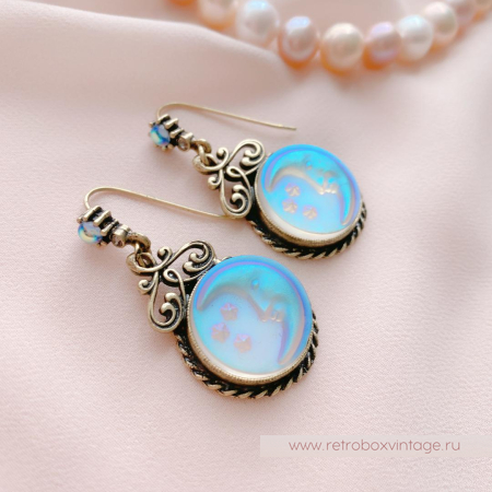 SWEET ROMANCE Серьги «Лунная соната: бронза»