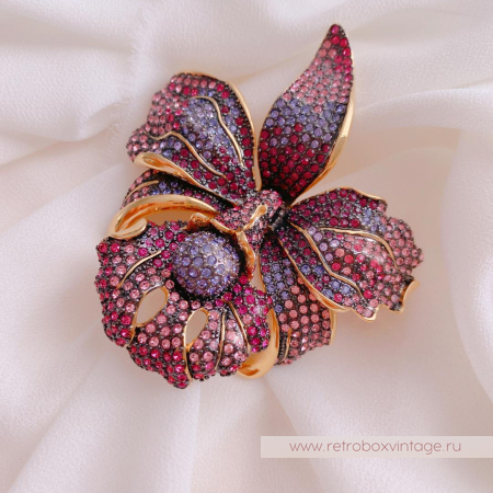 JOAN RIVERS Брошь «Пурпурная орхидея»